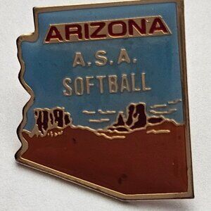 Vintage "Arizona" ASA Softball Lapel Pin